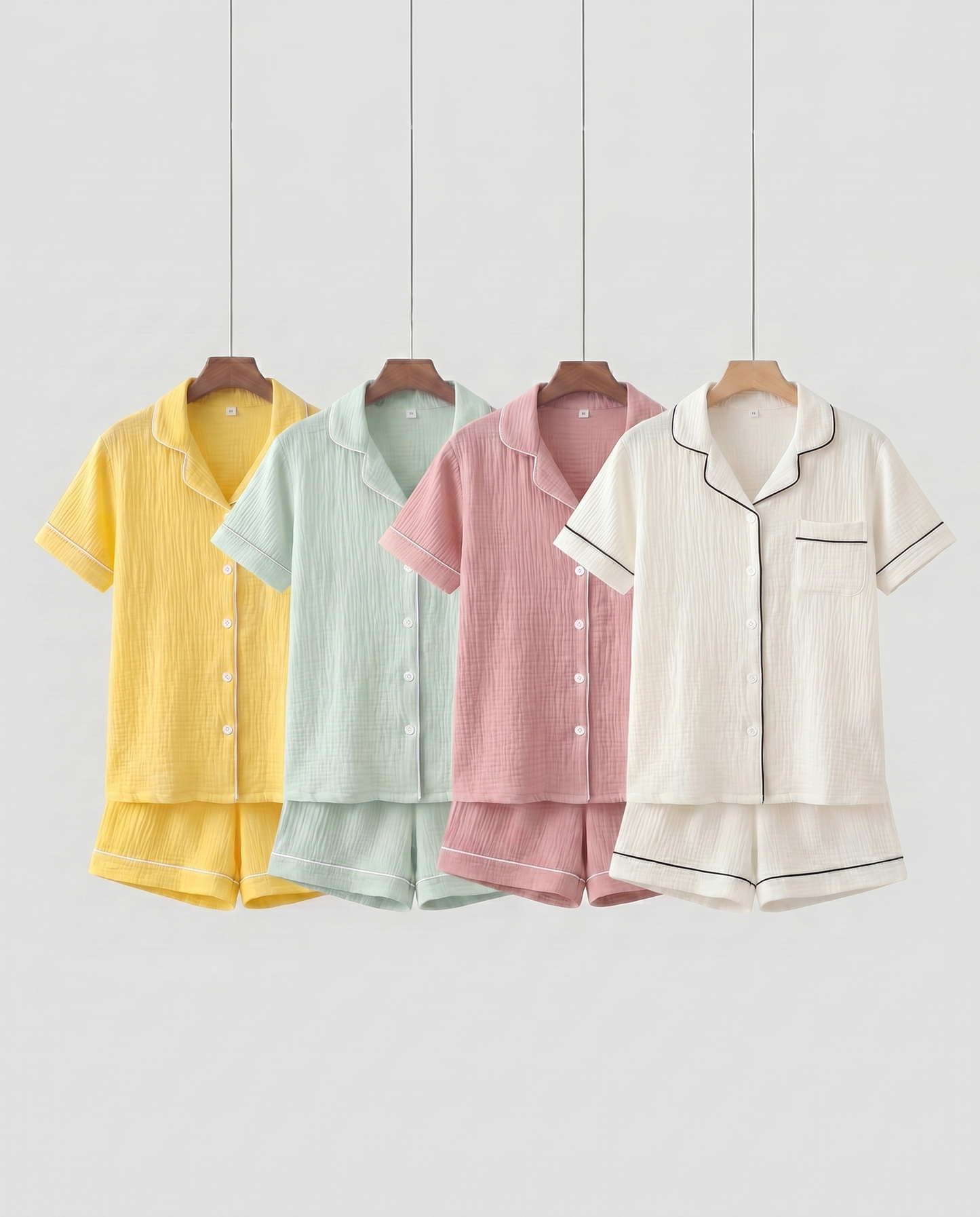Pyjama en Mousseline de Coton Vaxau™ — Douceur Absolue