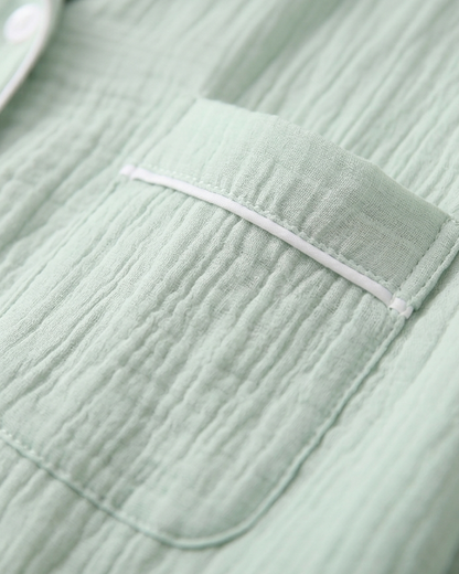 Pyjama en Mousseline de Coton Vaxau™ — Douceur Absolue