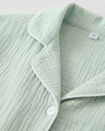 Pyjama en Mousseline de Coton Vaxau™ — Douceur Absolue