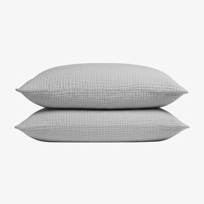 Taies d'Oreiller en Mousseline de Coton Vaxau™ — Lot de 2