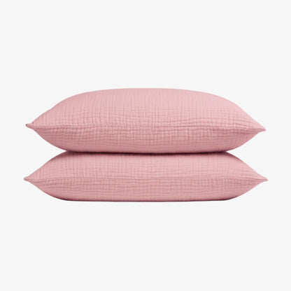 Taies d'Oreiller en Mousseline de Coton Vaxau™ — Lot de 2