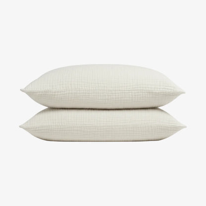 Taies d'Oreiller en Mousseline de Coton Vaxau™ — Lot de 2