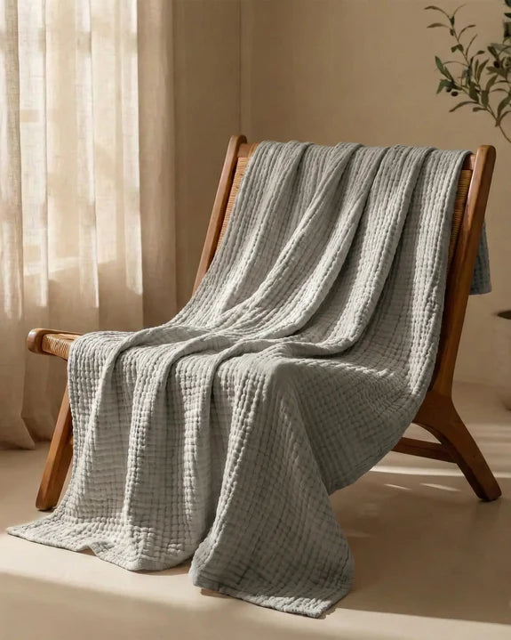 Couverture en Mousseline de Coton Vaxau™ — 100 % naturelle