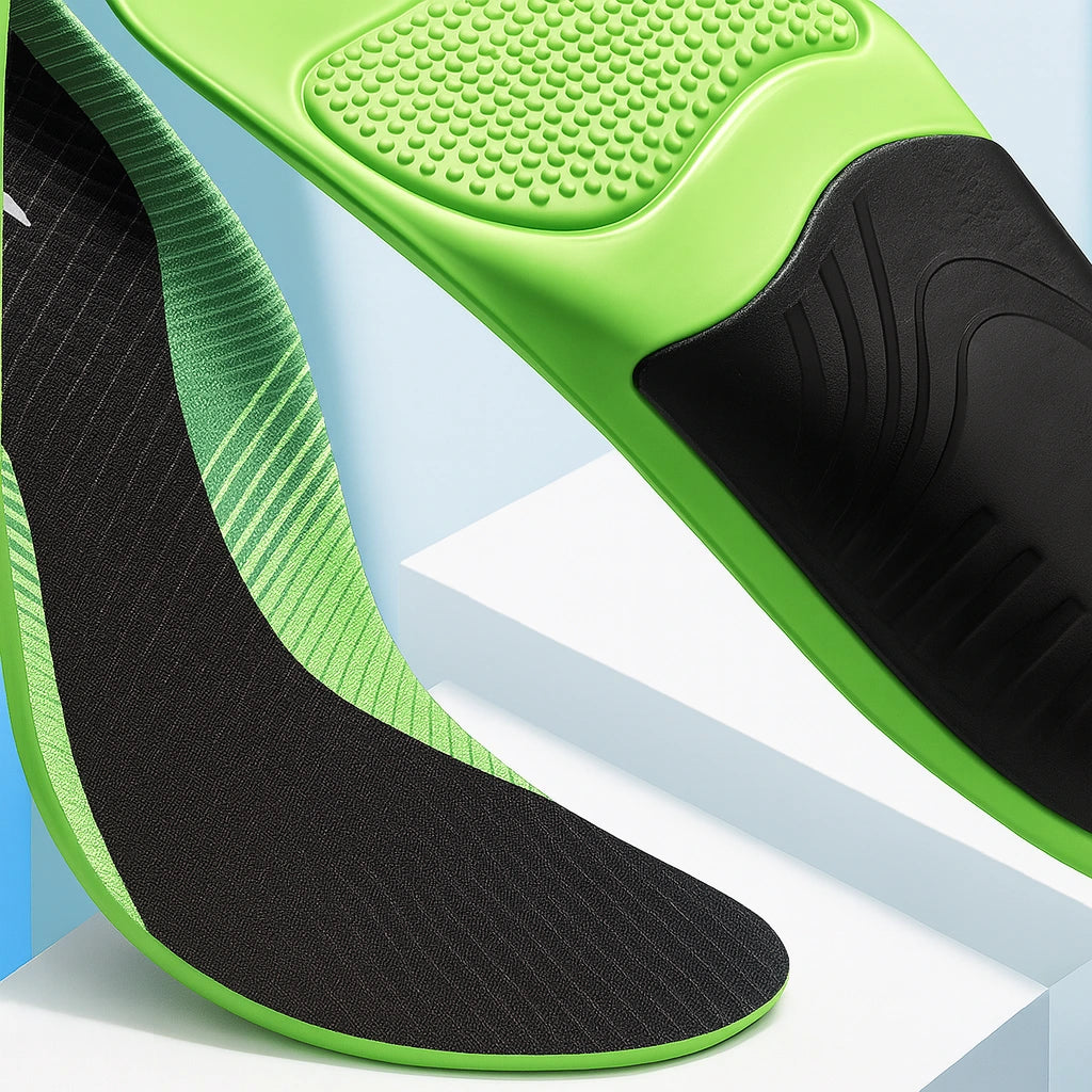 Cushioned forefoot pad detail